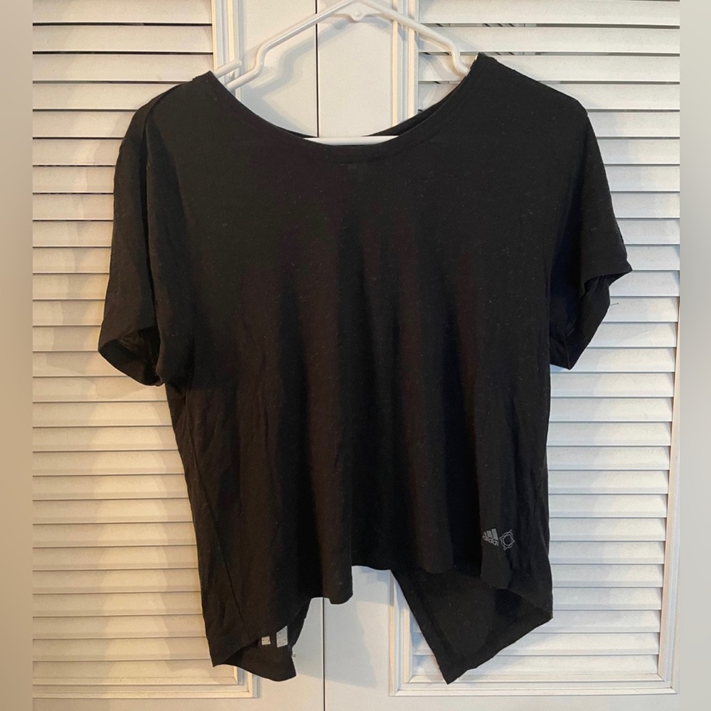 Adidas black womens tee